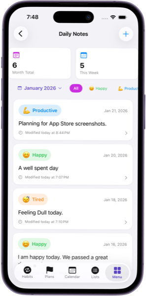Daily Notes Feature